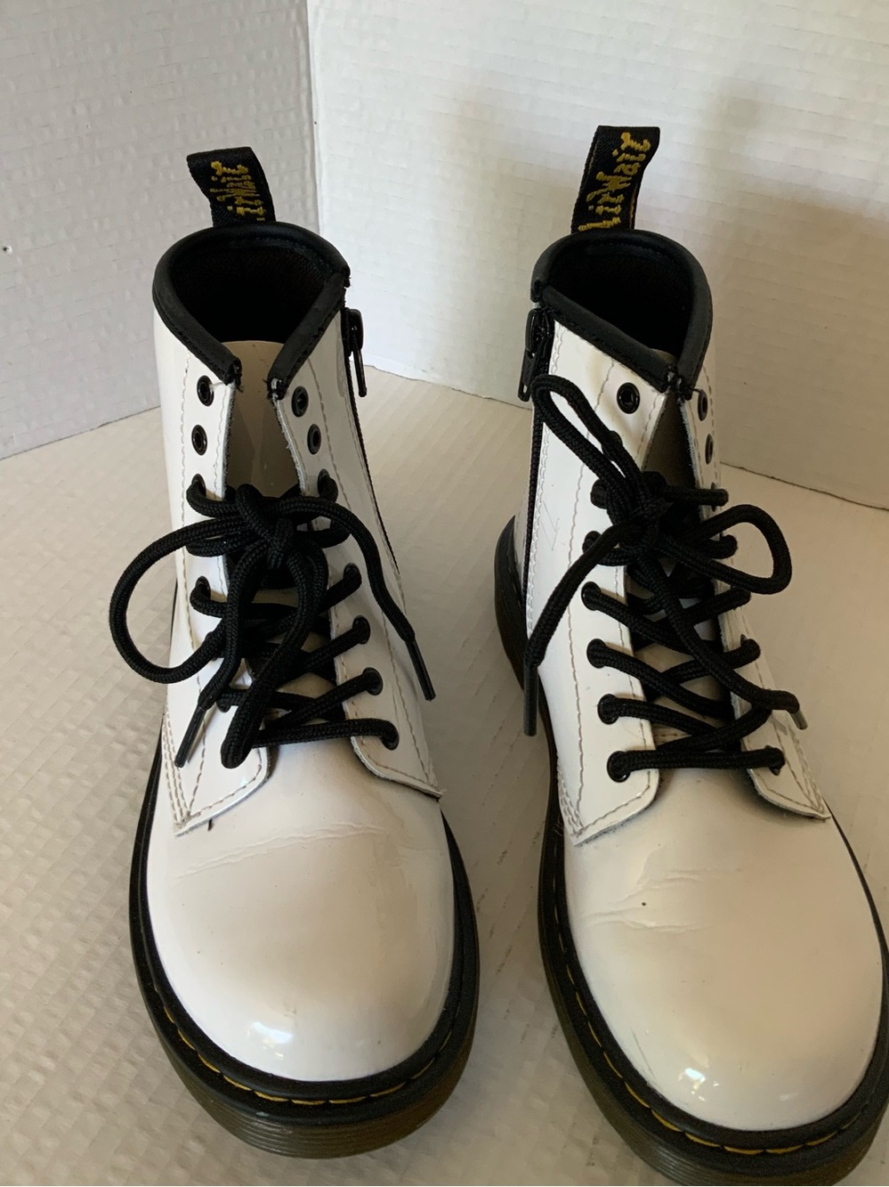 Dr Martens Kids White Boots